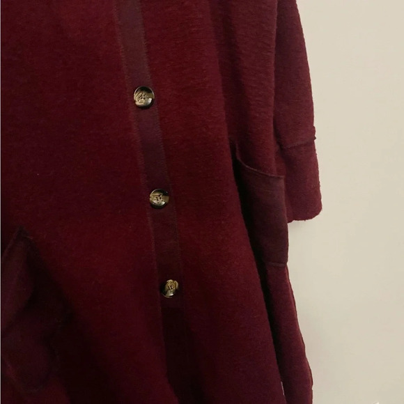 Charlotte & Louis wool blend coat burgundy fall whimsigoth preppy academia chic - Picture 5 of 10